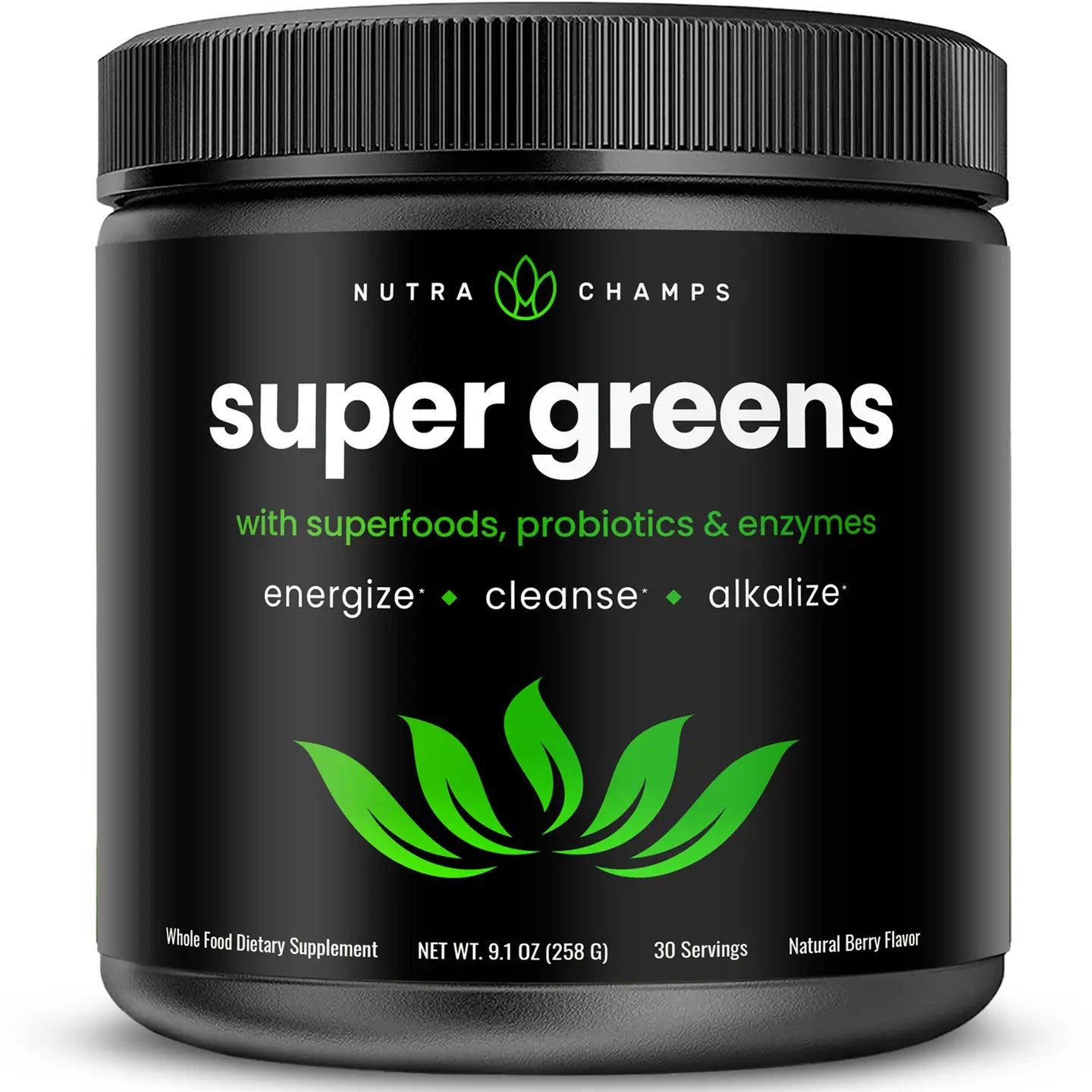 Super Greens Powder| 20+ Organic Green Veggie Whole Foods